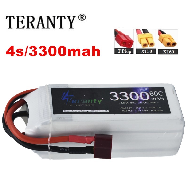 Drone Lipo Battery - Batería recargable LiPo 4S 3300mAh 60C