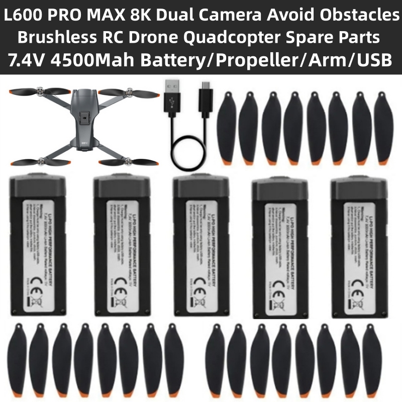 Drone Rc Remote Control - Cámara Dual L600 PRO MAX 8K
