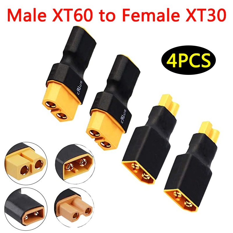 Drone Rc Link - 4 Uds XT60 a XT30 enchufe