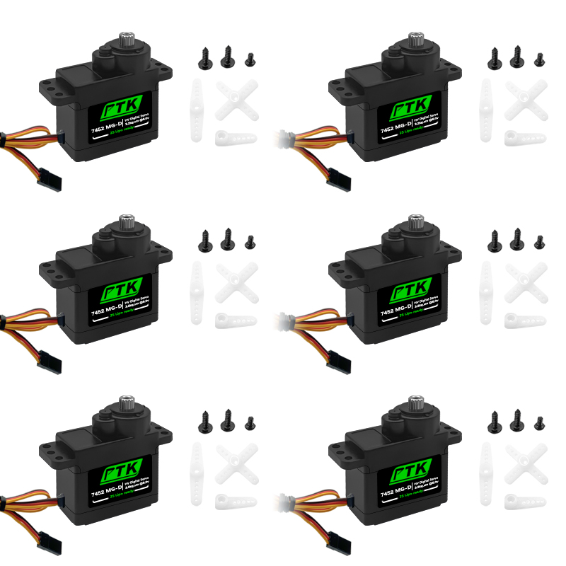 Rc Car Servo - Servo Digital PTK 7452 MG-D 9g