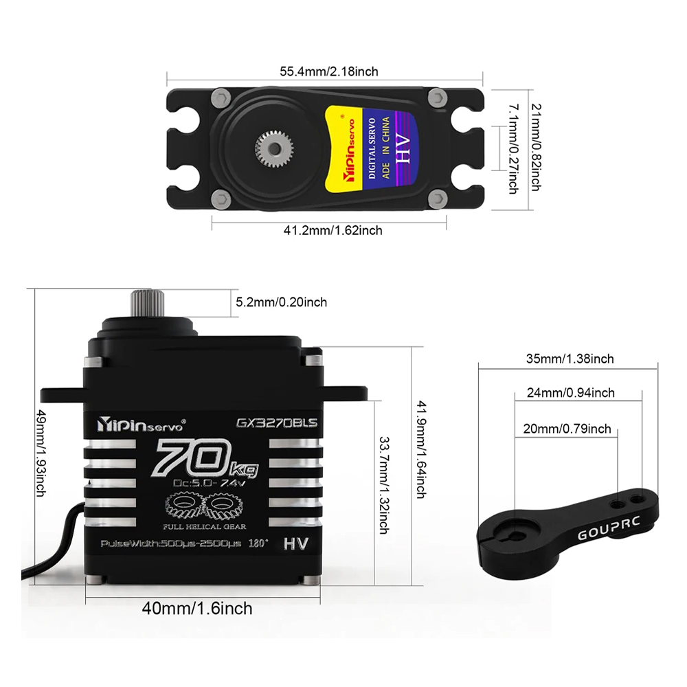 1/2PCS Motor sin Escobillas de - Rc Car Servo reseña y precio