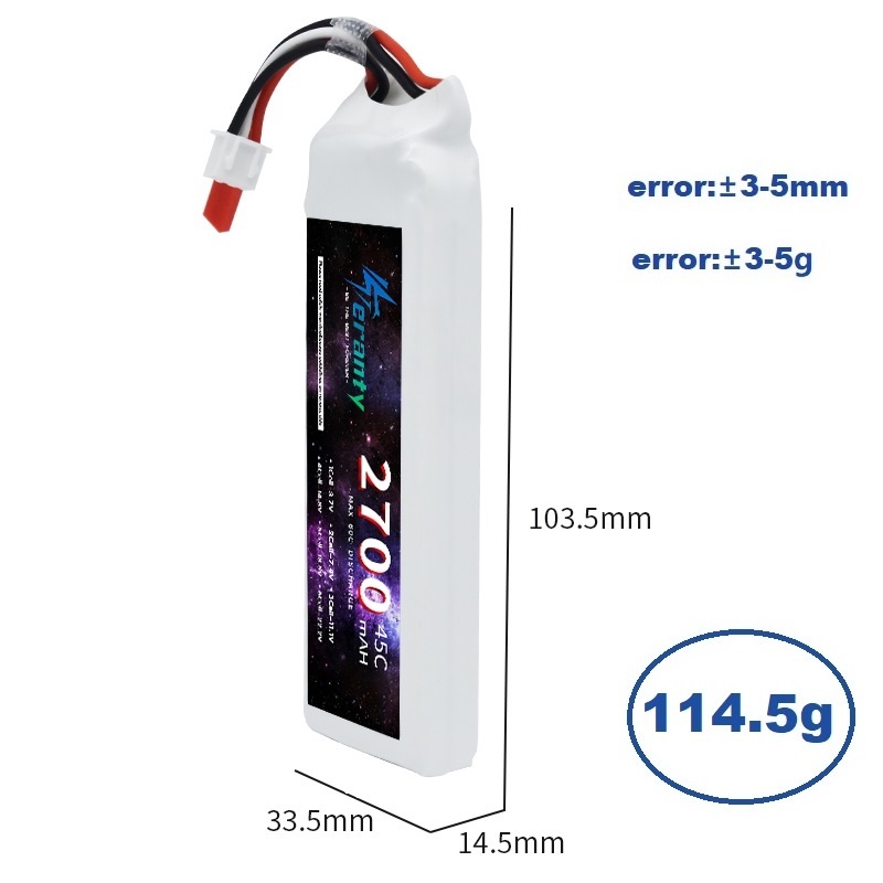 1/3 Uds 2S 7,4 V batería Lipo  - Drone Lipo Battery reseña y precio
