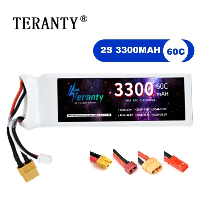 Batería LiPo 2S 7,4 V 3300mAh  - Drone Lipo Battery reseña y precio