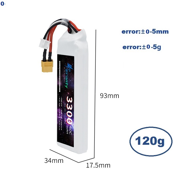 Batería LiPo 2S 7,4 V 3300mAh  - Drone Lipo Battery reseña y precio