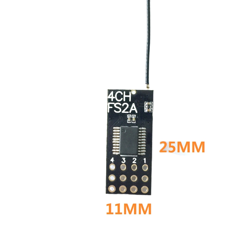 Receptor Flysky FS2A Mini 4CH  - Drone Lipo Battery reseña y precio
