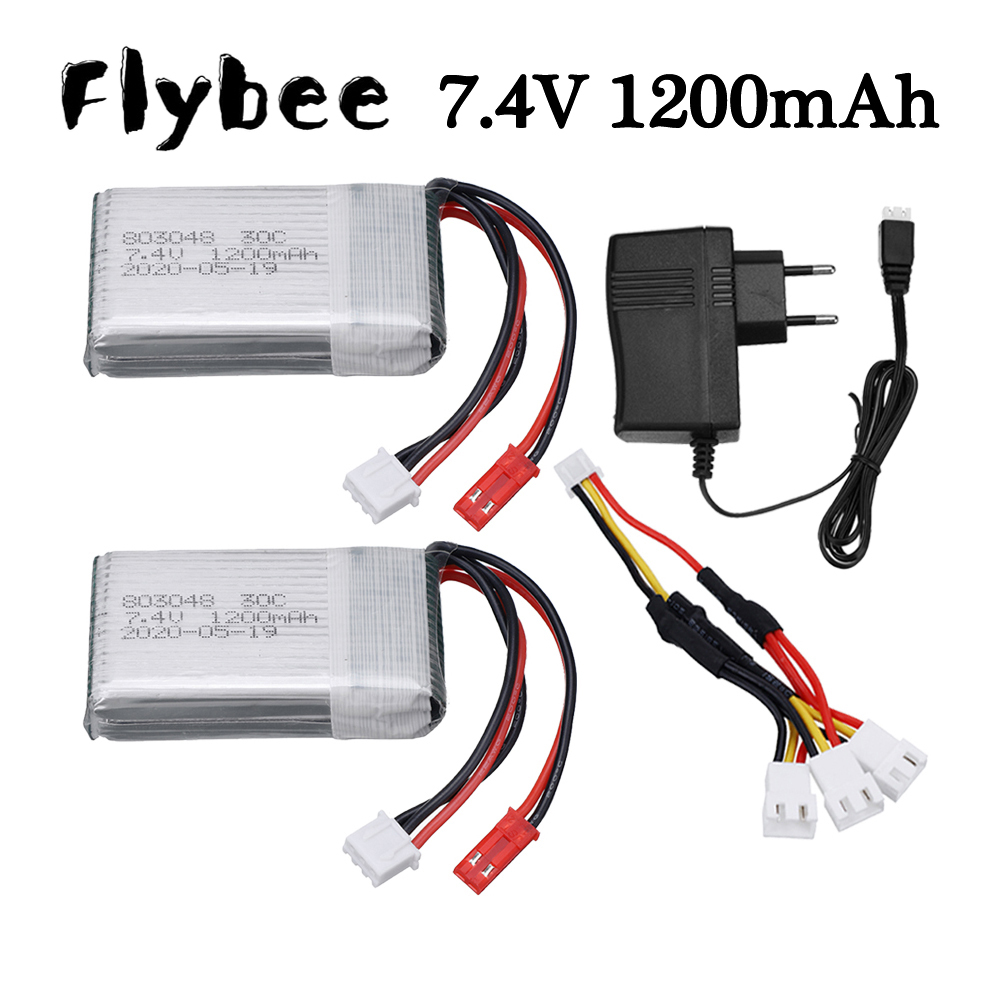 Batería de 7,4 V y 1200mAh par - Drone Mjx Rc reseña y precio