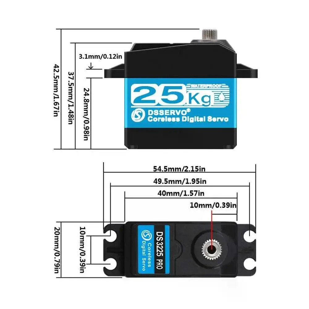 DS3225 Pro 25kg Servo digital  - Rc Car Servo reseña y precio