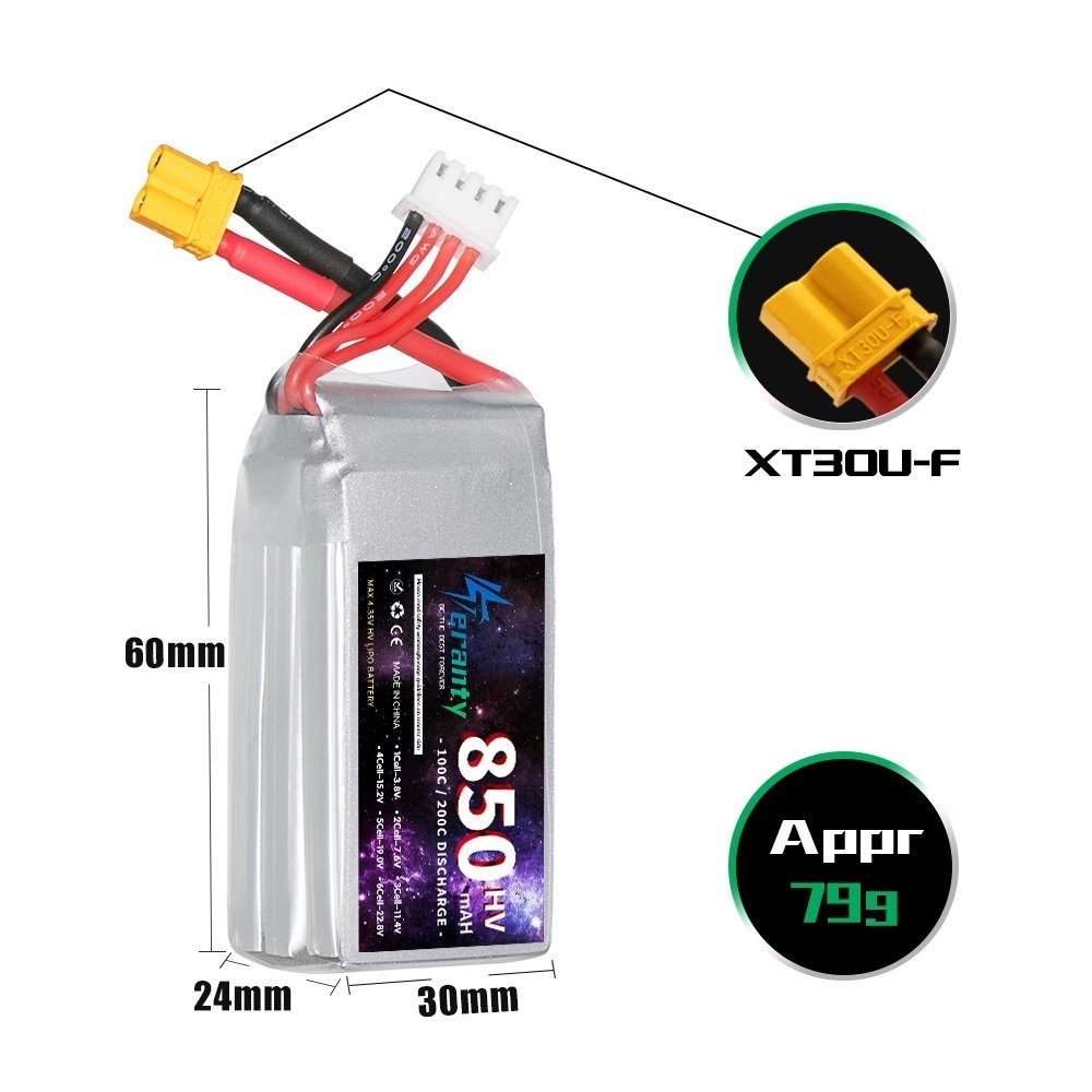 1/2/3 Uds TERANTY 3S 11,4 V ba - Drone Lipo Battery reseña y precio